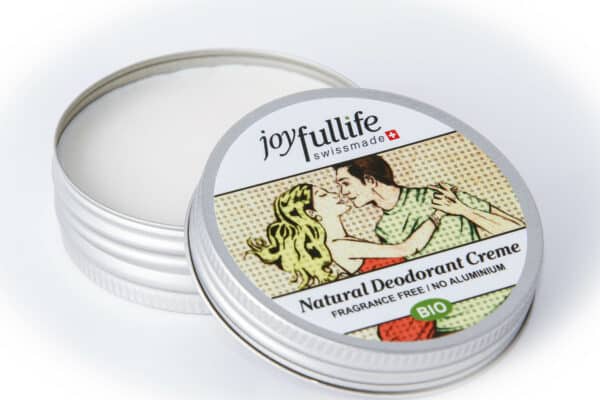 Natürliche Bio Deodorant Creme ohne Aluminium, hergestellt in der Schweiz
