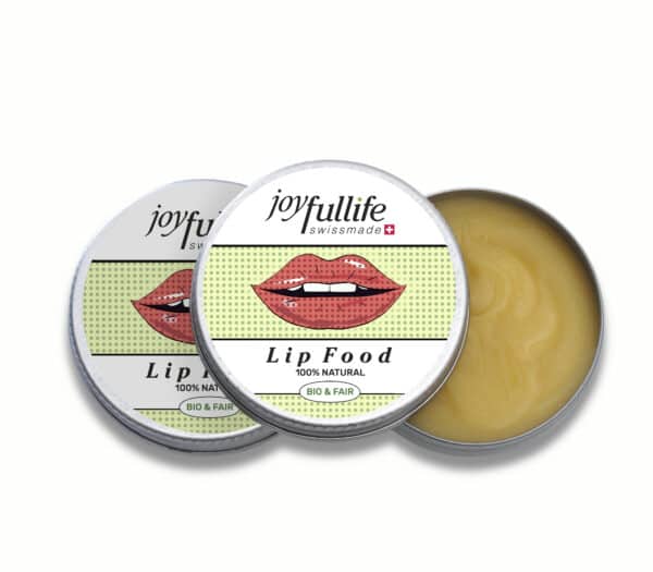 Joyfullife Natürlicher Bio Lippenbalsam mit Lanolin, Sheabutter, Kakaobutter und Panthenol – hergestellt in der Schweiz