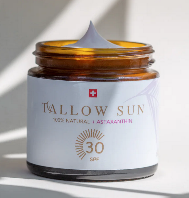 Swiss Tallow Sonnencreme – Natürlicher Sonnenschutz mit non-nano Zinkoxid und Astaxanthin